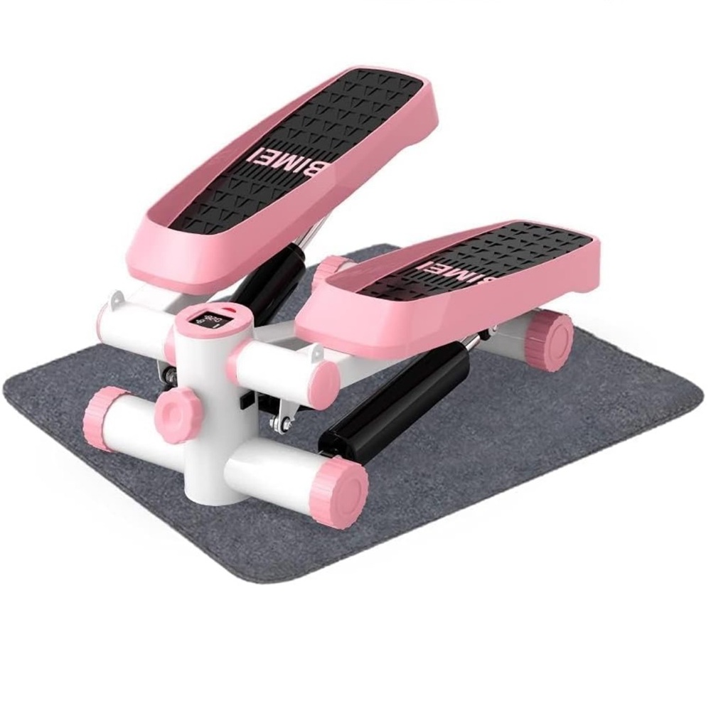 bubbacare Mini Stepper for Exercise with Display, [Machine Only] (Pink)
